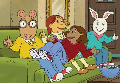 Arthur and friends on couch