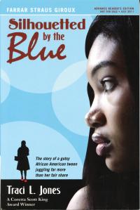 Silhouetted by the Blue book cover