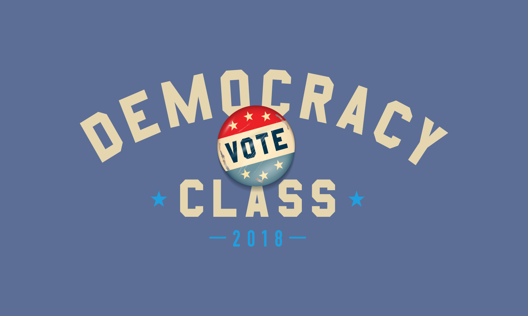 Democracy Class, Rock the Vote, Logo, Vote, Voting and Voices