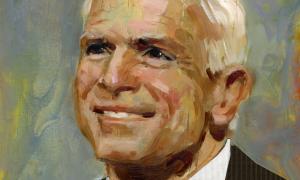 John McCain profile illustration