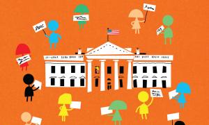 Students Speak White House Illustration by James Yang