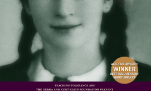Cover for the film 'One Survivor Remembers,' a film focused on Gerda Weissmann, a holocaust survivor.
