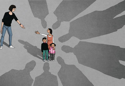 Immigrant and Refugee Children illustration B Bragg