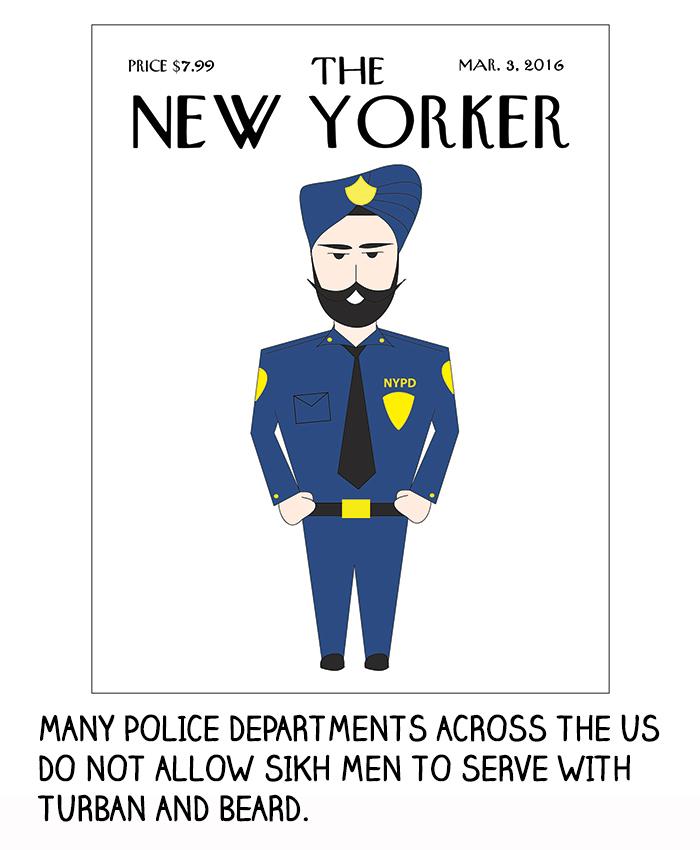 Many police departments across the U.S. do not allow Sikh men to serve with a turban and beard.